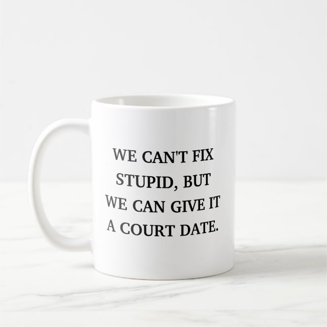 Mug Avocat drôle Sarcastique  (Gauche)