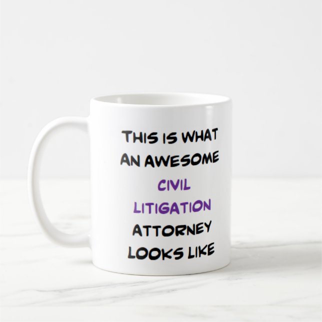 Mug avocat en litige civil, génial (Gauche)