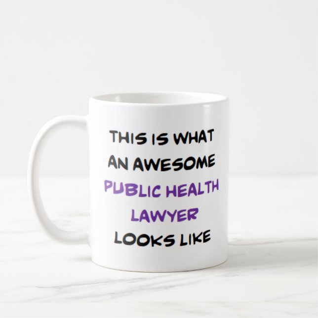 Mug avocat en santé publique, génial (Gauche)