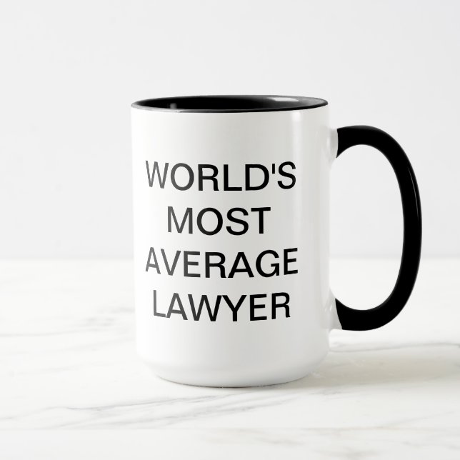Mug Avocat le plus moyen au monde (Droite)