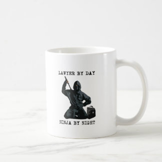 Mug Avocat par le jour, Ninja par nuit