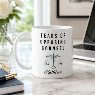 Mug Avocat Personnalisé Larmes de l'Avocat Adversaire