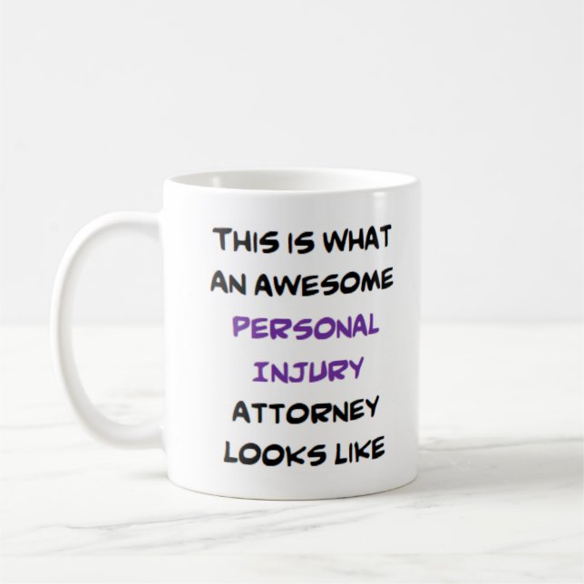 Mug avocat pour blessures personnelles, génial (Gauche)