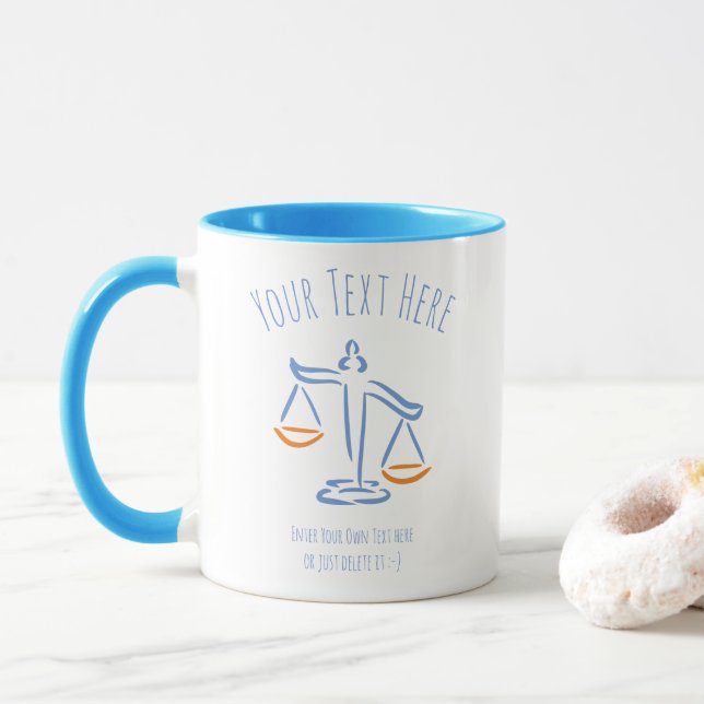 Mug Avocat | Procureur | Juge | Cabinet d'avocats / Bu (Avec donut)