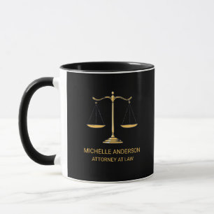 Mug Avocat professionnel tendance Black Gold Avocat