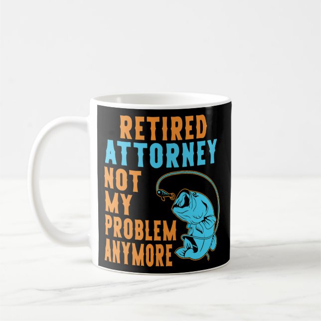 Mug Avocat retraité Pêcheur Lover Retraite  (Gauche)