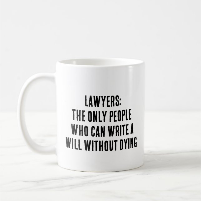 Mug Avocats : les seules personnes qui peuvent écrire  (Gauche)