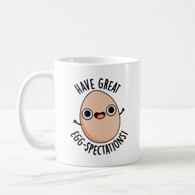Mug Avoir de Grandes Espérances Œuf Drôle de Jeu de Mo (Gauche)