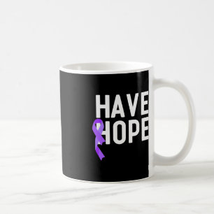 Mug Avoir de l'espoir Violet Ribbon Overdose de sensib