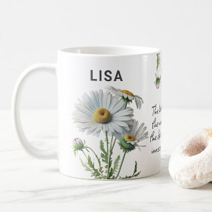 Mug Avril Flower Daisy Ajouter un nom