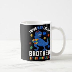 Mug Avril Je Porte Bleu Pour Frère Dinosaure Autisme A