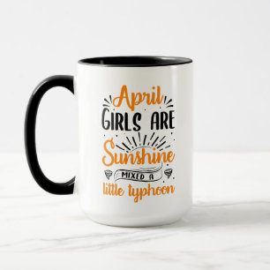 Mug avril les filles sont soleil mélangé un petit typh