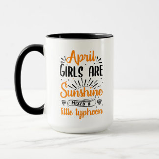 Mug avril les filles sont soleil mélangé un petit typh