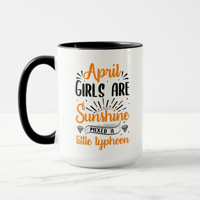 Mug avril les filles sont soleil mélangé un petit typh (Gauche)