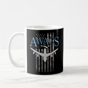 Mug Awacs Sur Le Drapeau Faded Us
