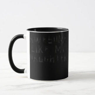 Mug Awesome comme ma fille Papa Plaisanter drôle Père