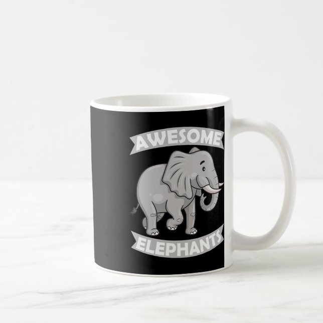 Mug Awesome Elephants Zoo Cirque Elephant Conservateur (Droite)