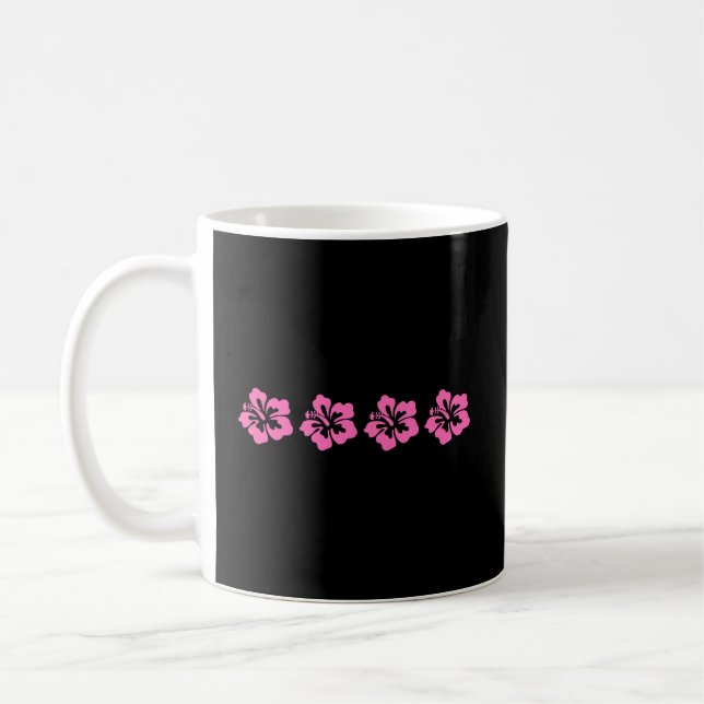 Mug Awesome Hawaiian rose Hibiscus Fleurs Rose Mallow (Gauche)