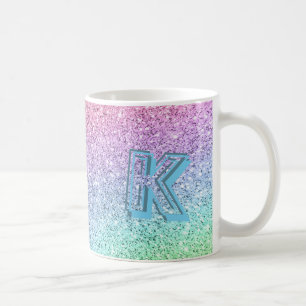 Mug Awesome Pastel Parties scintillant Monogramme Pers