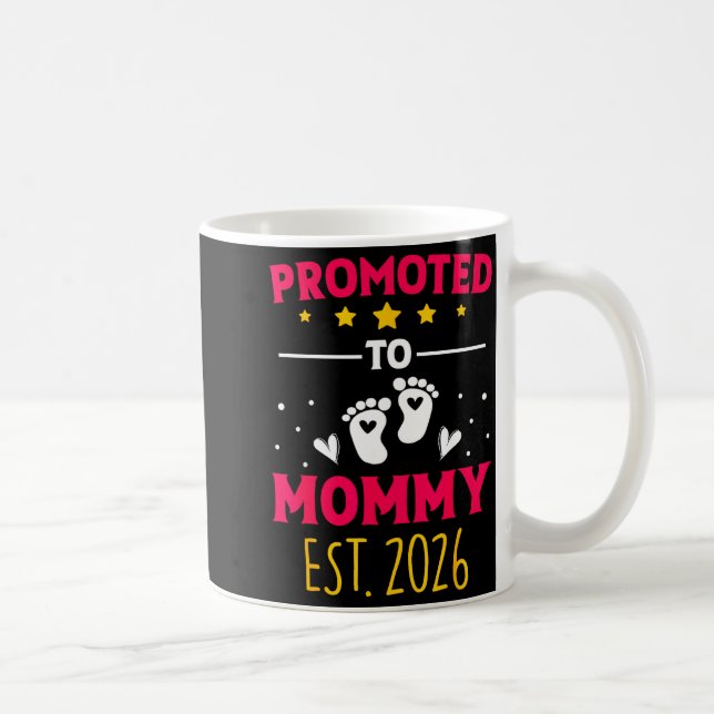 Mug Awesome Promoted To Mommy 2026 Pregnancy Announcem (Droite)