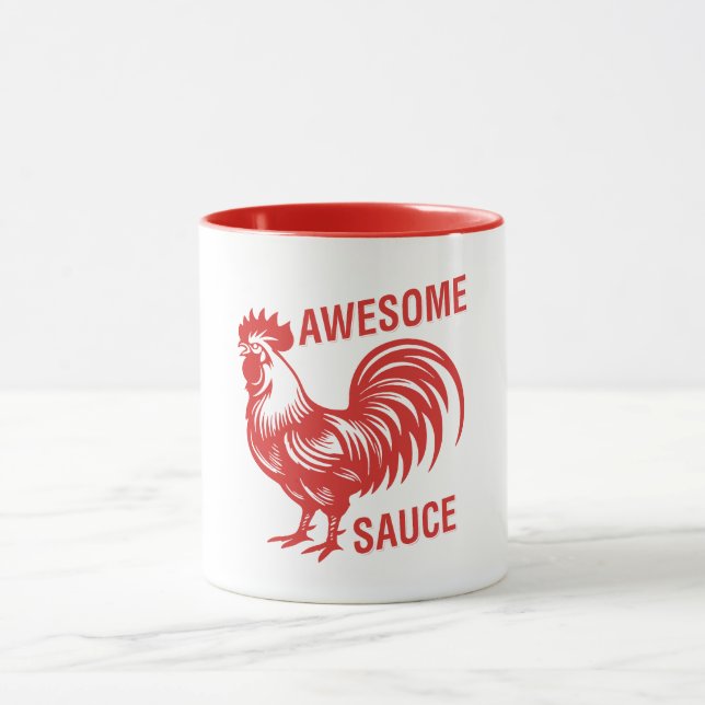 Mug Awesome Rooster de sauce drôle (Centre)