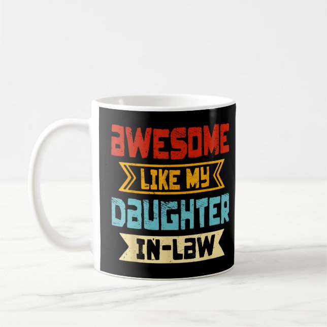 Mug Awome Comme Ma Fille En Droit Père Mère (Gauche)