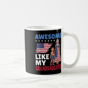 Mug Awome Comme Ma Petite-Fille Patriotique Américain 