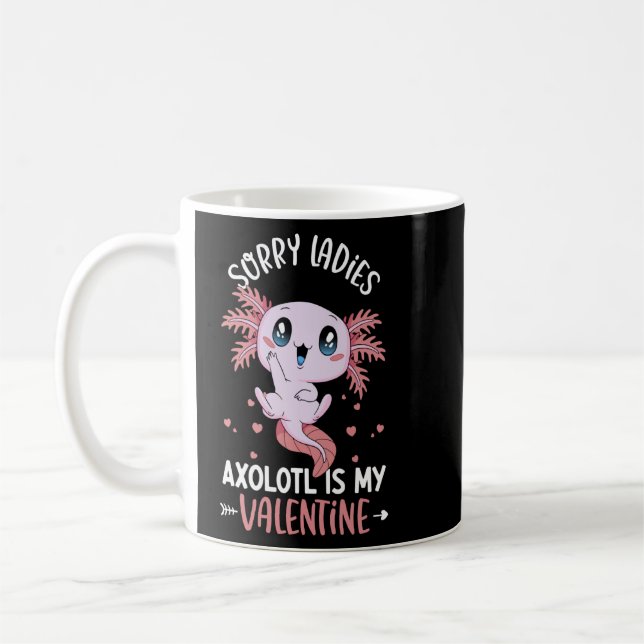 Mug Axolotl Dames Saint Valentin mignonne Axolotl Garç (Gauche)