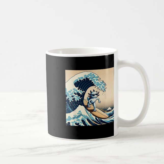 Mug Axolotl d'amour de surf de vague drôle de lézard d (Droite)