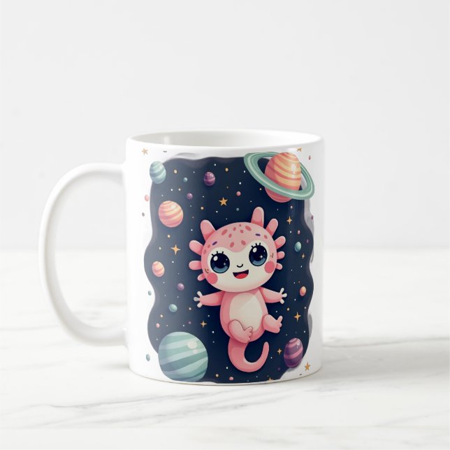Mug Axolotl Galactique Espace Cosmique Kawaii - Espace (Gauche)