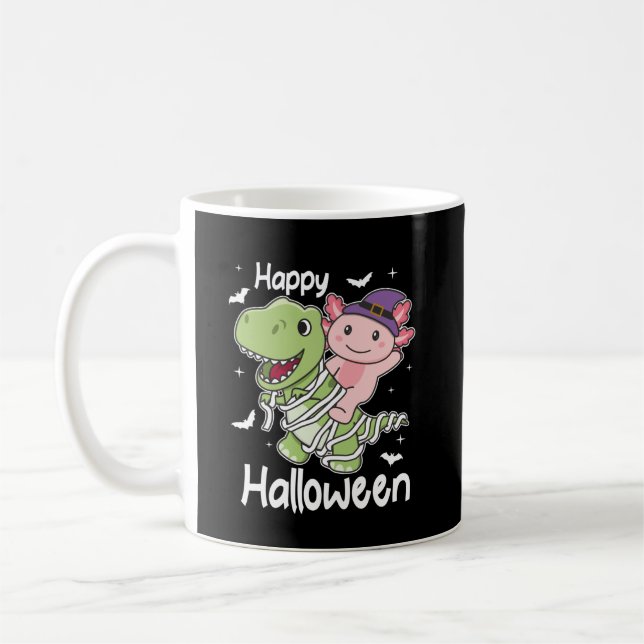 Mug Axolotl Halloween heureux T-rex costume maman (Gauche)