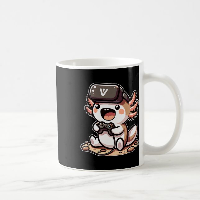 Mug Axolotl joueur drôle avec casque VR  (Droite)