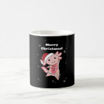 Mug Axolotl Merry Christmas Winter Animals Axolotls<br><div class="desc">The axolotl for christmas with fairy lights. Funny animals with toxits and snow for the holidays. Donc Funny for Christmas in July. Axolotls are cute animals and perfect for Christmas.</div>