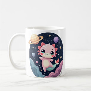Mug Axolotl Mignon Espace Galaxie Cosmique Poussière d