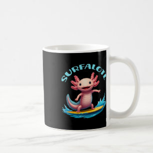 Mug Axolotl surfant Surfalotl drôle océan plage