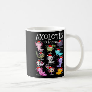 Mug Axolotls Chapeau de Père Noël Pyjama de Noël Anima