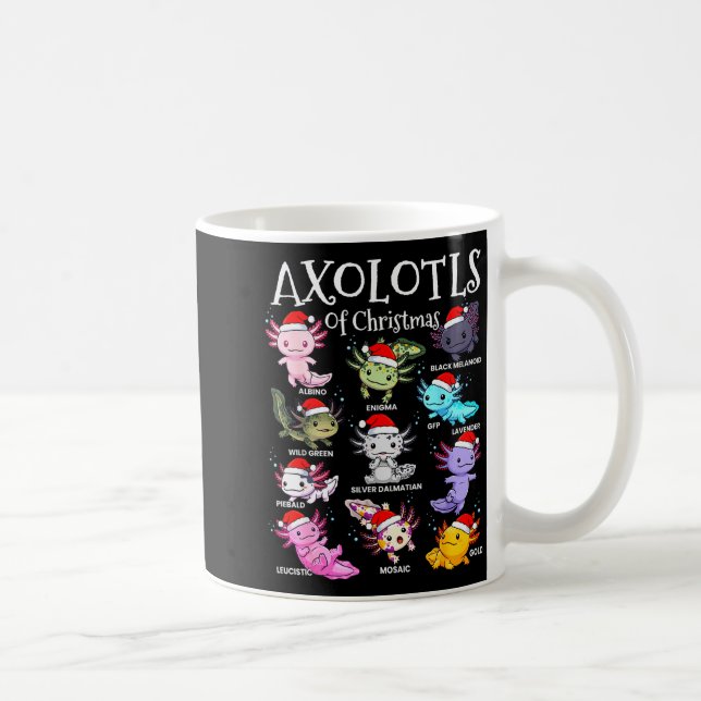 Mug Axolotls Santa Hat Christmas Pajama Cute Animal Ax (Droite)
