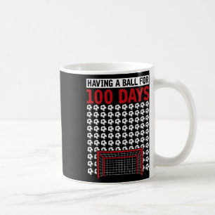 Mug Ayant un ballon pour 100 jours de soccer scolaire