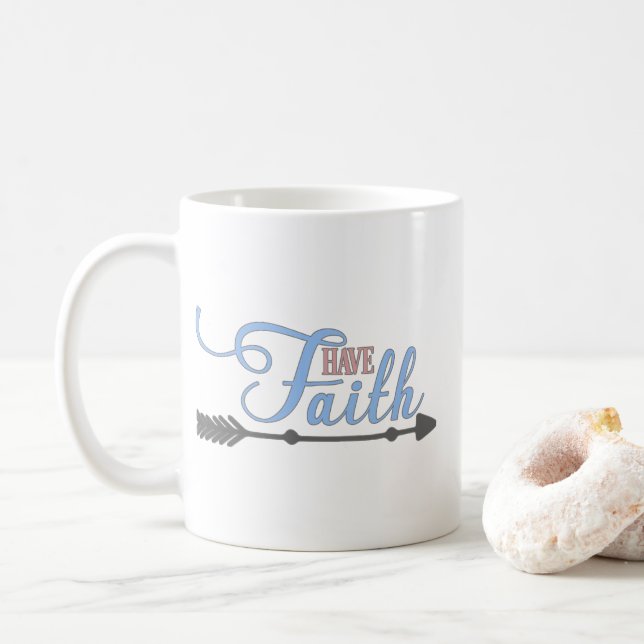 Mug Ayez la foi, 11h24 de marque de vers de bible (Avec donut)