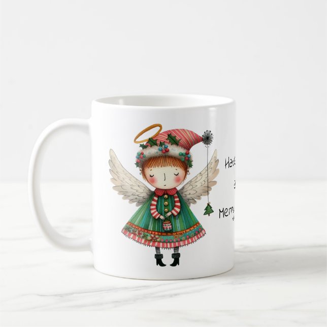Mug Ayez un très joyeux ange de Noël (Gauche)