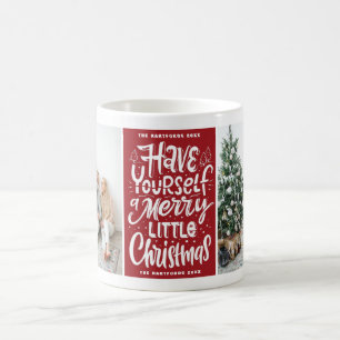 Mug Ayez-vous un joyeux petit Noël rouge photo