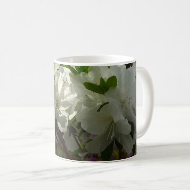 Mug Azalées Blancs Solaires Belles Fleurs De Printemps (Devant droit)
