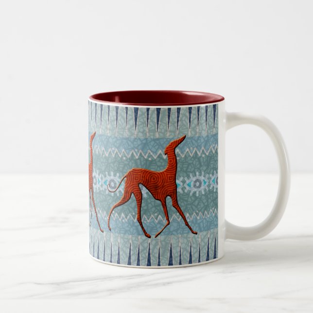 Mug Azawakhs stylisés (Droit)