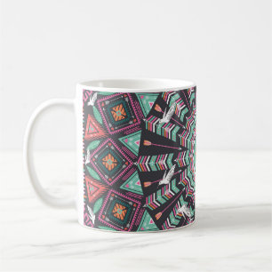 Mug Aztec géométrique : Motif circulaire coloré