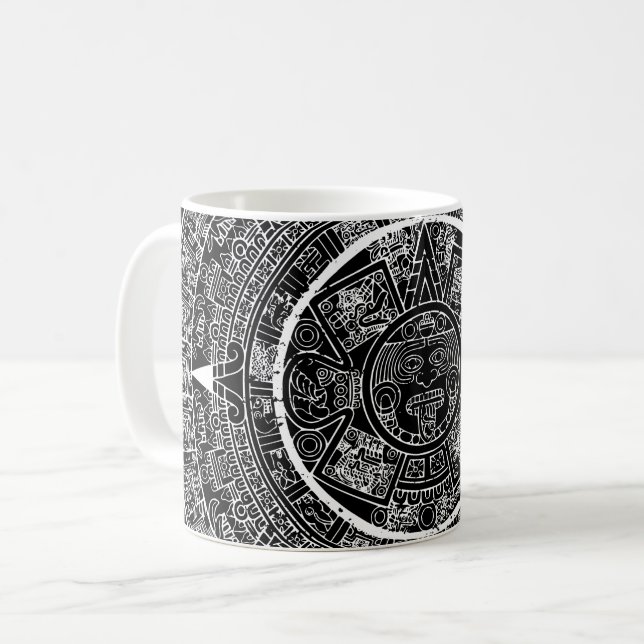 Mug Aztec mexicain Soleil Pierre Maya Calendrier 3 (Devant gauche)