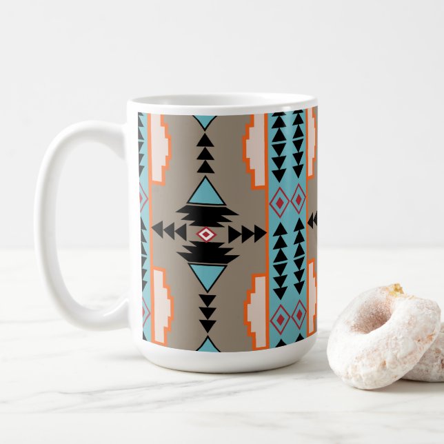 Mug Aztec Tribal Géométrique (Avec donut)