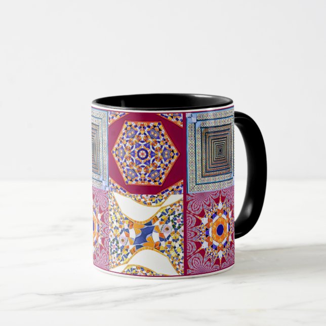 Mug Azulejos Carreaux géométriques avec torsion CG (Devant droit)