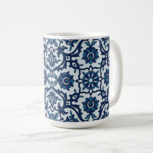 Mug Azulejos Floral Carrelage Motif
