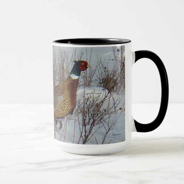 Mug B23 Faisan de Colchide dans la Neige (Droite)