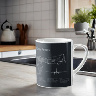 Mug B-17 Forteresse volant - Plan directeur de l'avion
